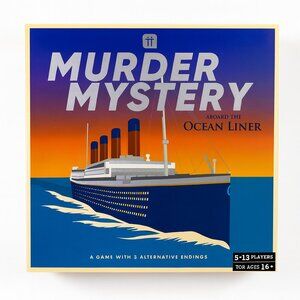 Murder Mystery-Aboard the Ocean Liner-Game New in Box-5-13 Players-AC062